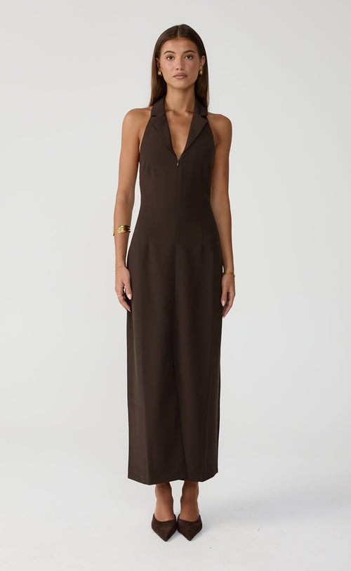 Abbott Maxi Dress (Chocolate)