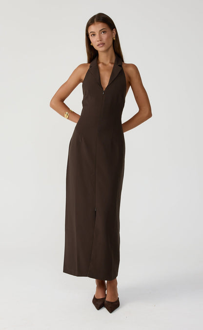 Abbott Maxi Dress (Chocolate)