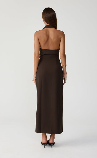 Abbott Maxi Dress (Chocolate)