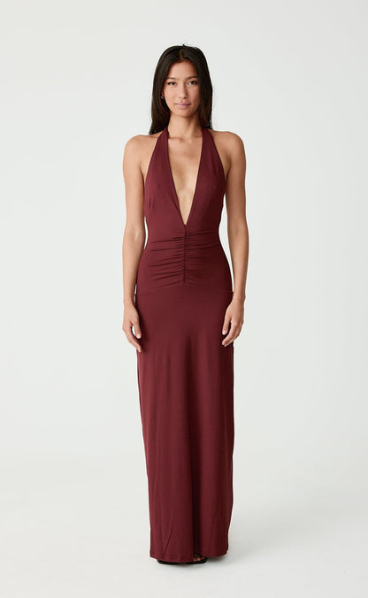 Araminta Maxi Dress (Wine)