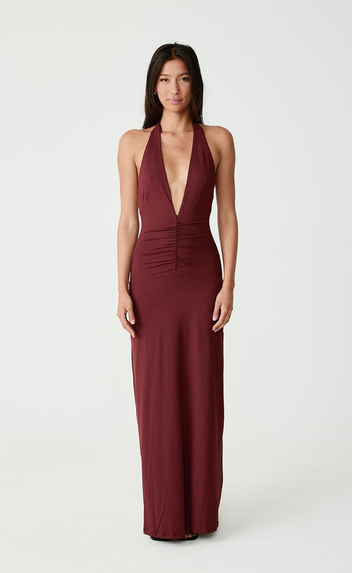 Araminta Maxi Dress (Wine)