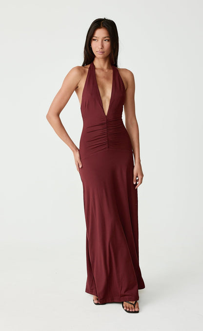 Araminta Maxi Dress (Wine)