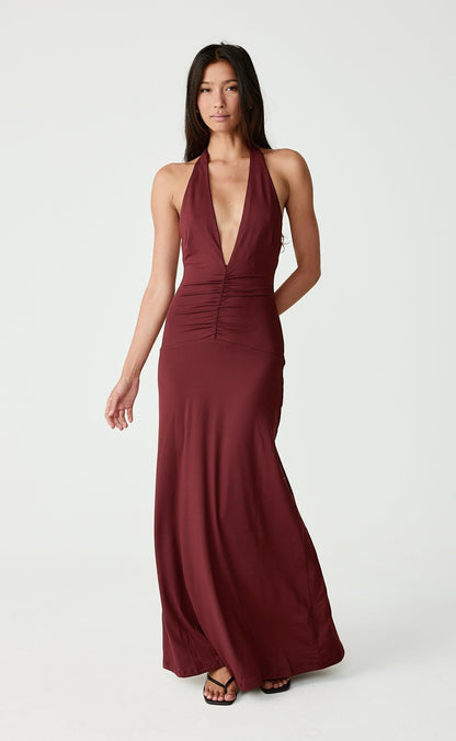 Araminta Maxi Dress (Wine)