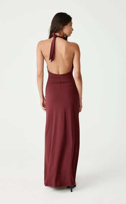 Araminta Maxi Dress (Wine)