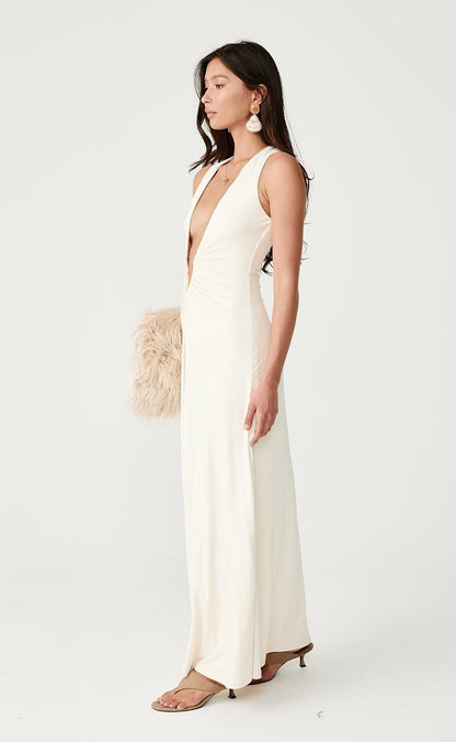 Avril Maxi Dress (Oat)