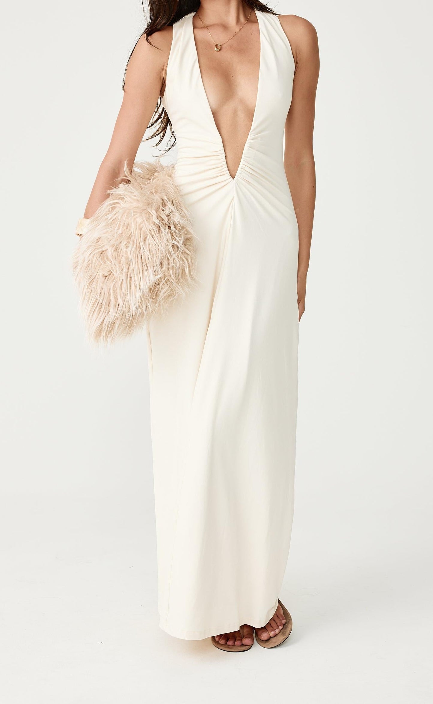 Avril Maxi Dress (Oat)