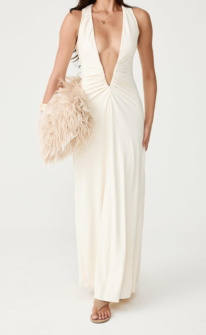 Avril Maxi Dress (Oat)