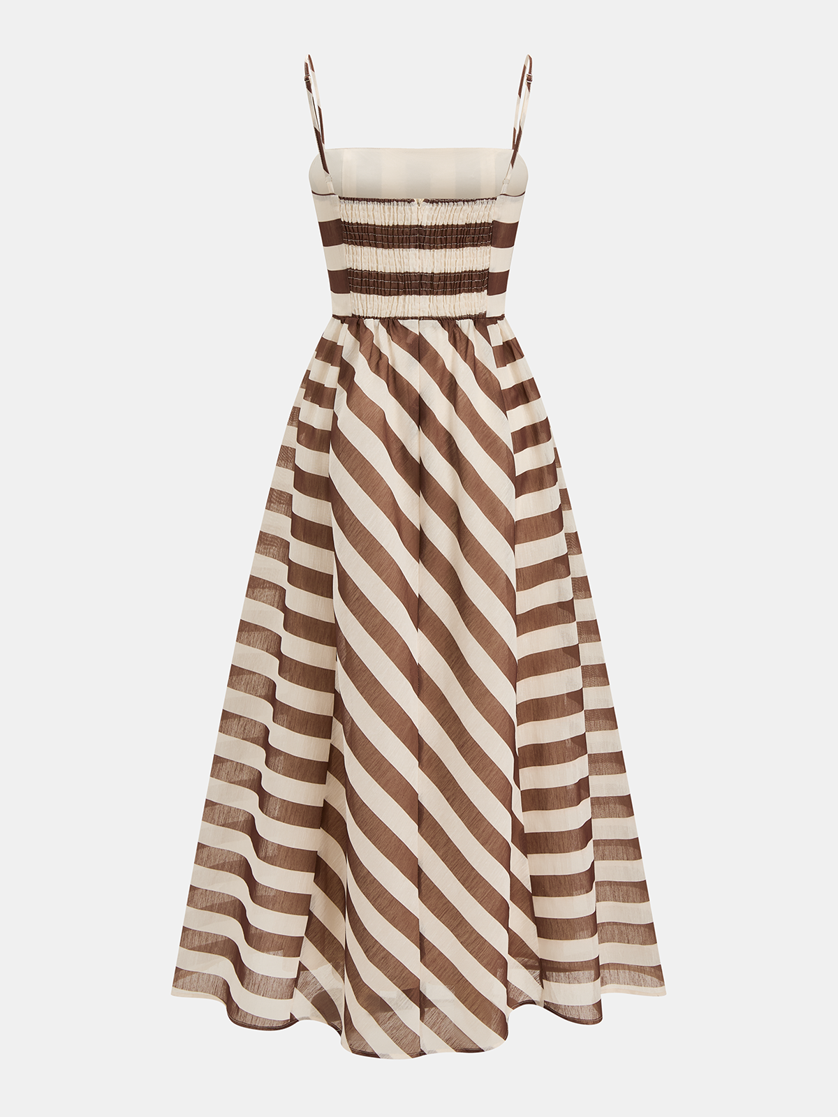 Striped Organza Cami Maxi Dress