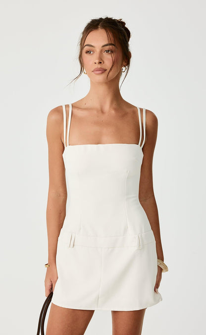 Boone Mini Dress (Oat)