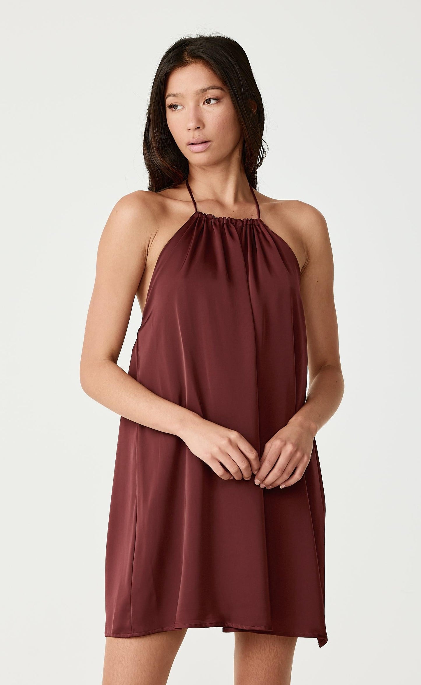 Brooklyn Mini Dress (Sangria)