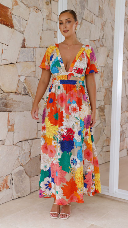 Baker Maxi Dress - Multi Floral