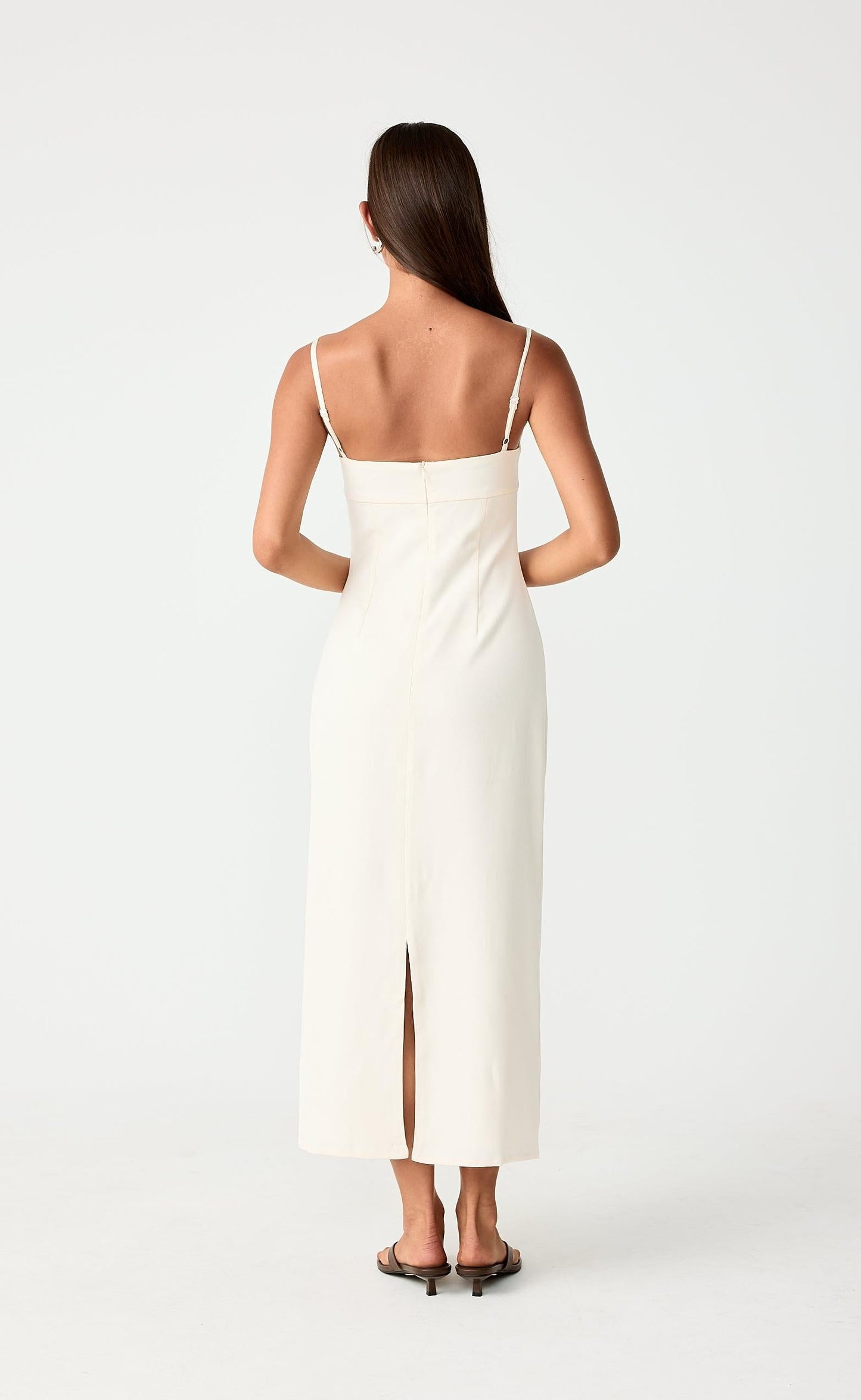 Charmed Midi Dress (Cream)