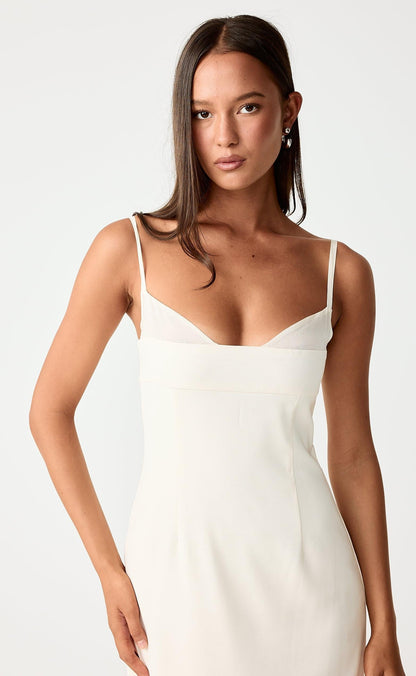 Charmed Midi Dress (Cream)