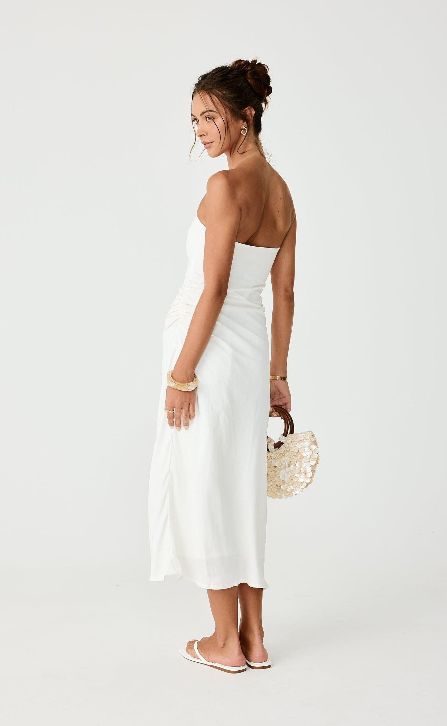 Coastal Midi Dress (Off White)
