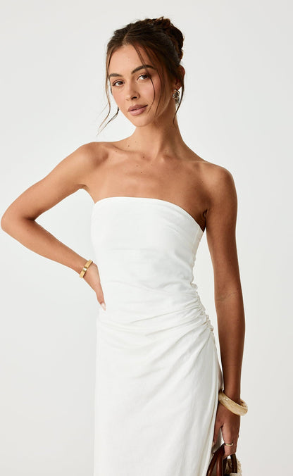 Coastal Midi Dress (Off White)