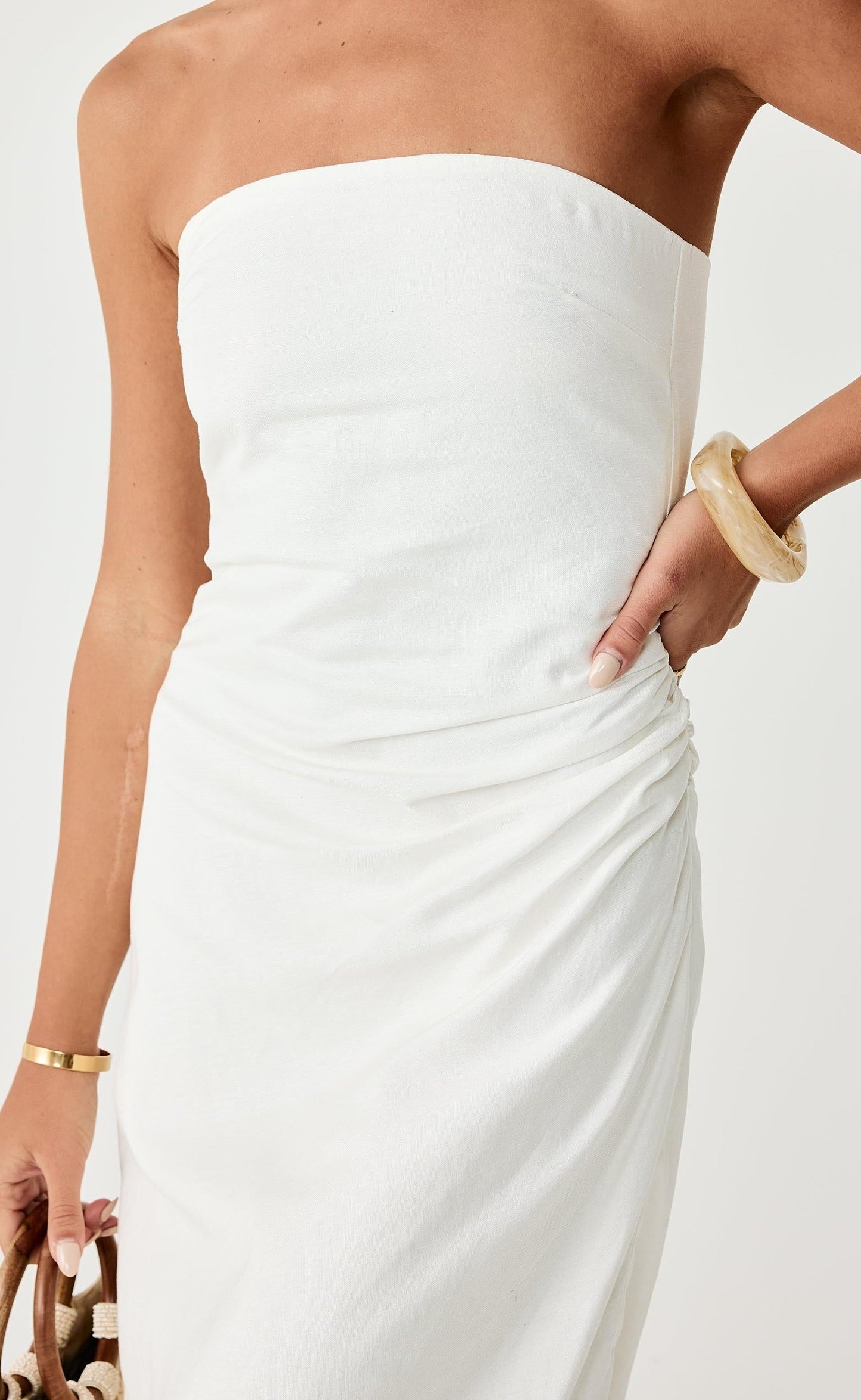 Coastal Midi Dress (Off White)