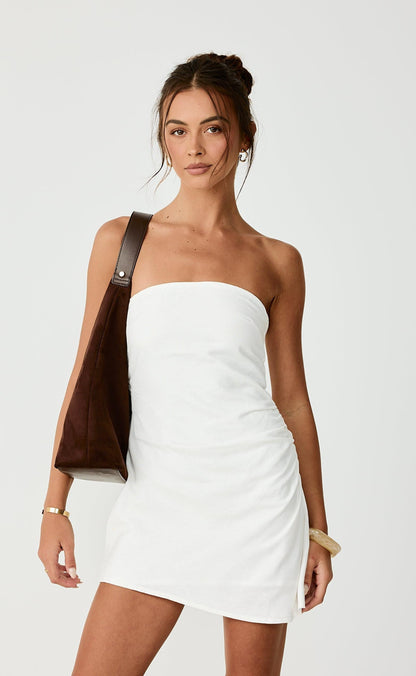 Coastal Mini Dress (Off White)