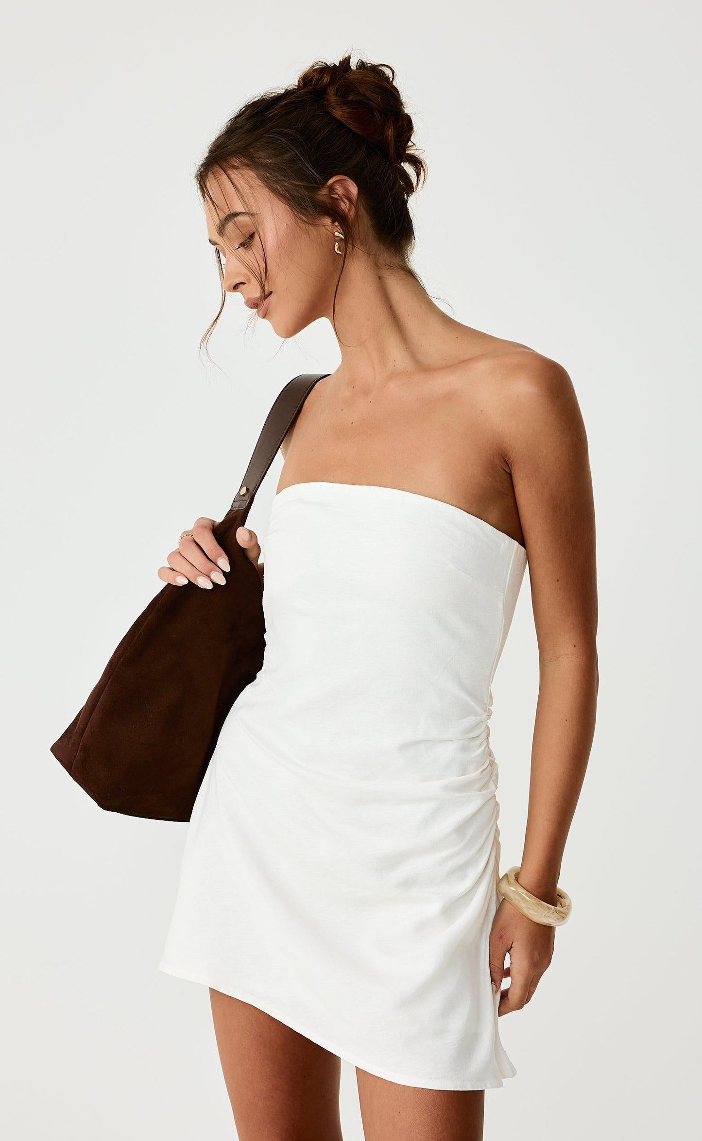 Coastal Mini Dress (Off White)