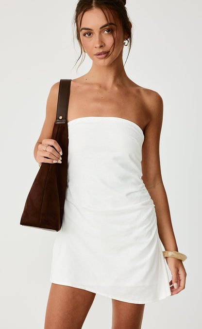 Coastal Mini Dress (Off White)