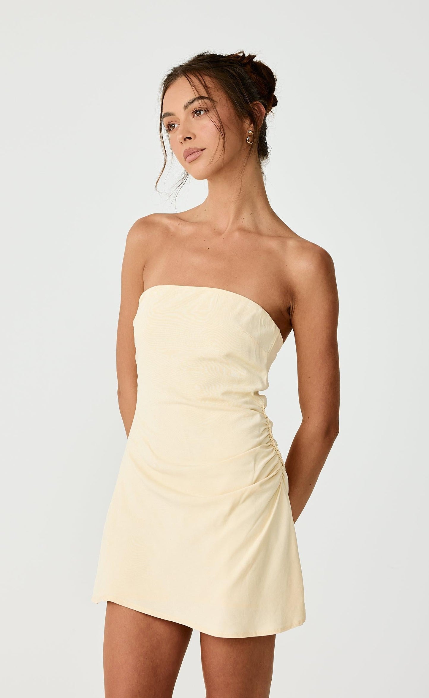 Coastal Mini Dress (Lemon)
