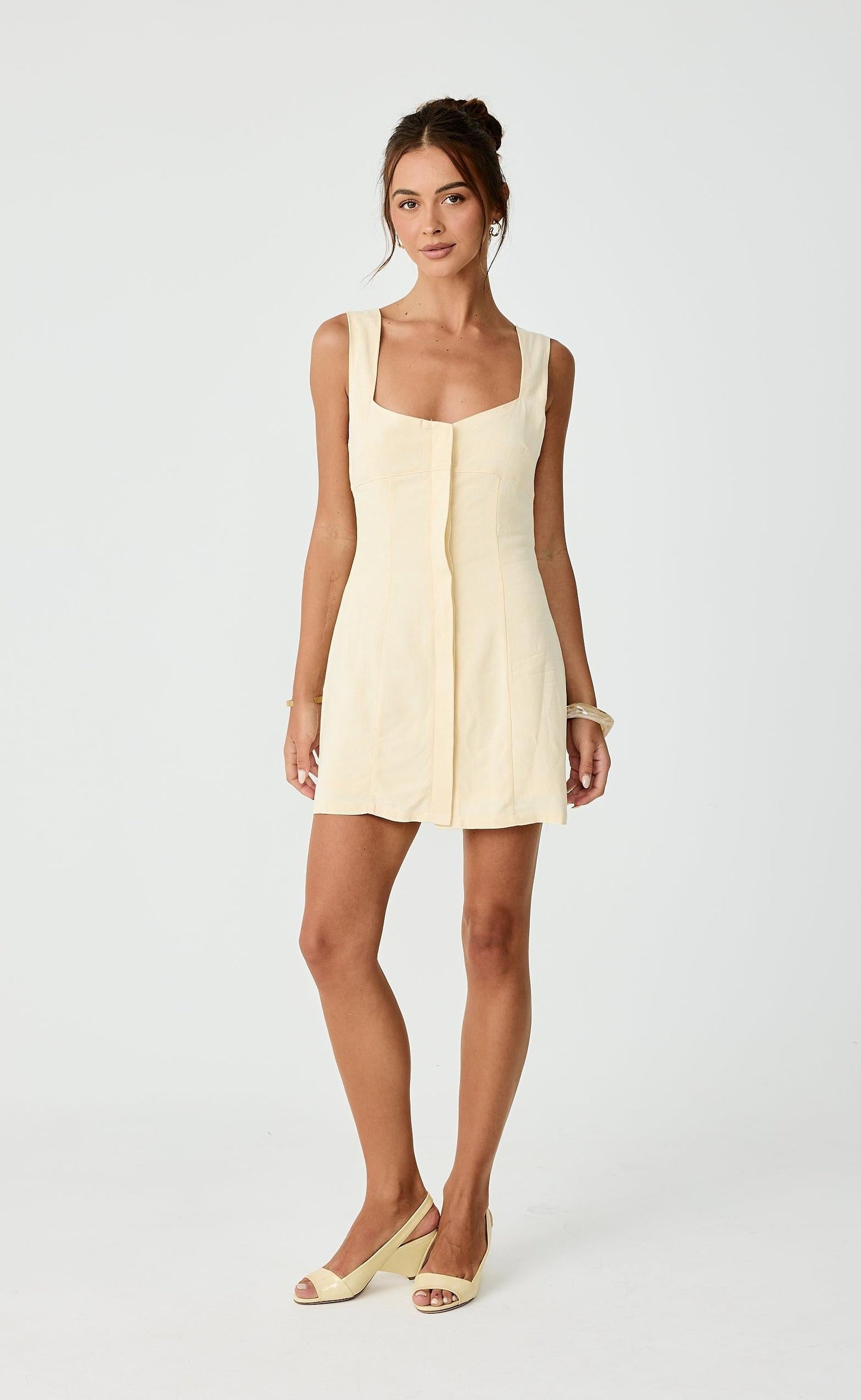 Conway Mini Dress (Lemon)