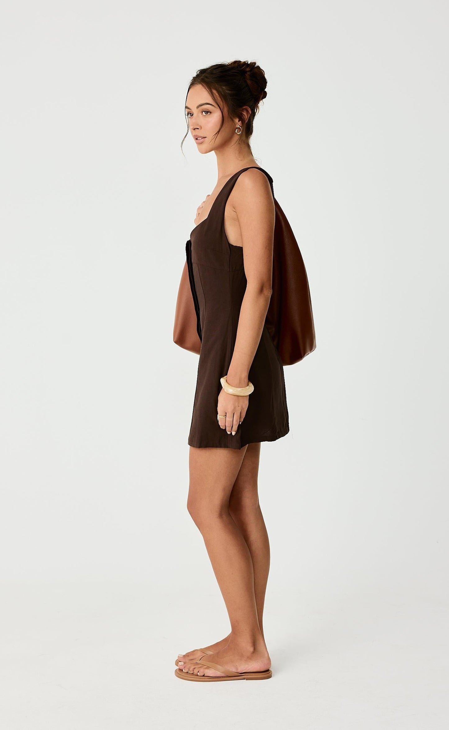 Conway Mini Dress (Chocolate)