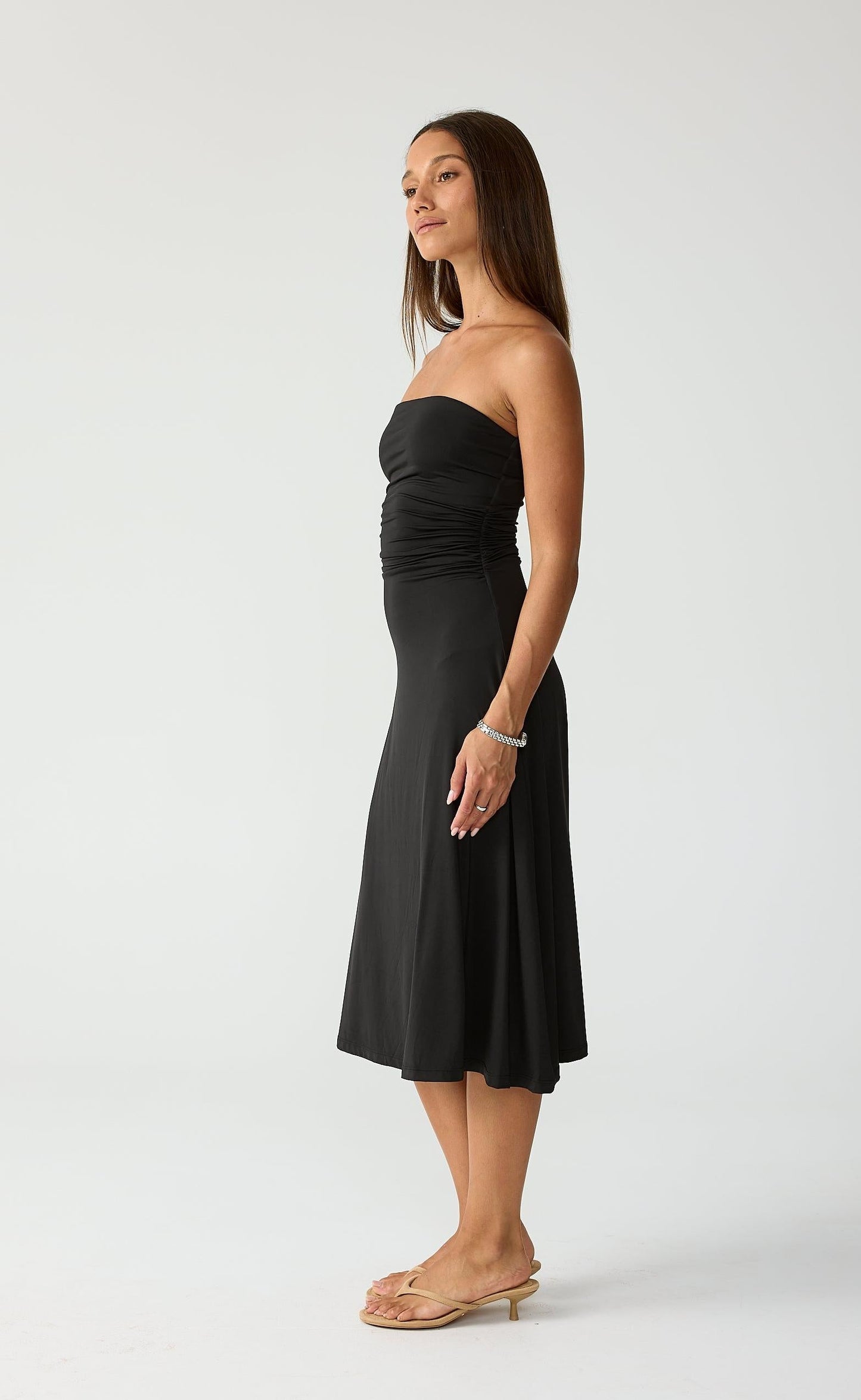 Darya Midi Dress (Black)