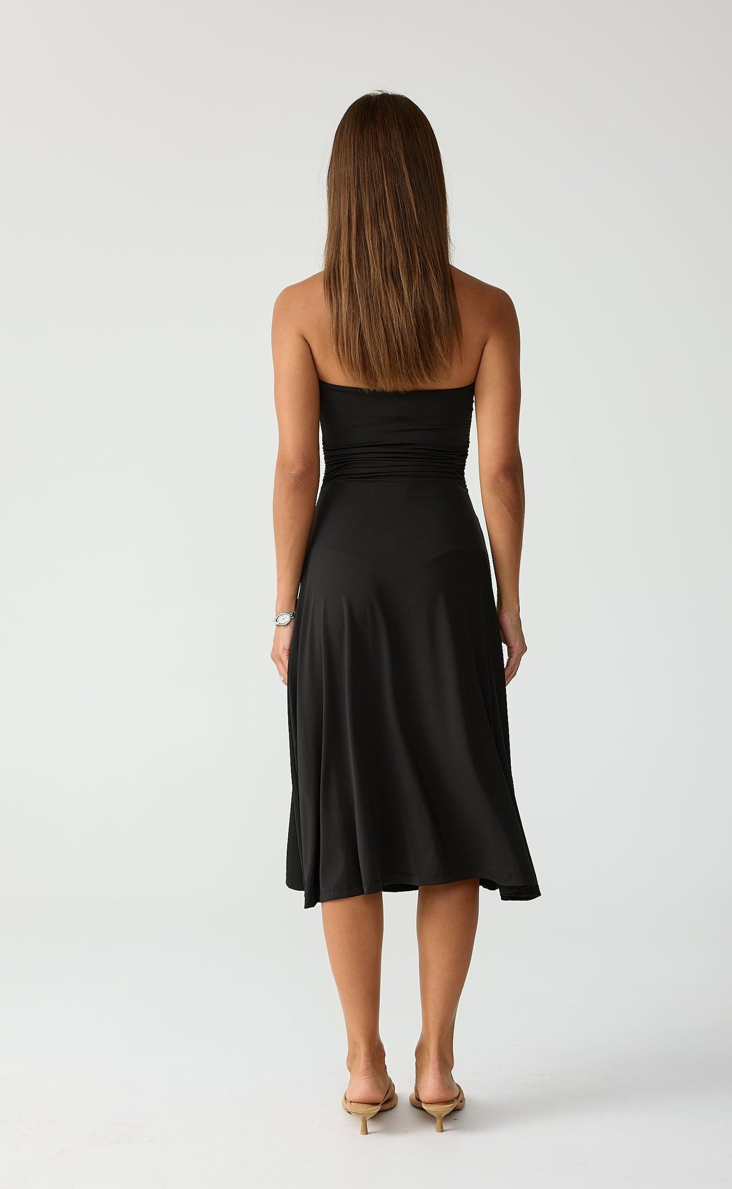 Darya Midi Dress (Black)