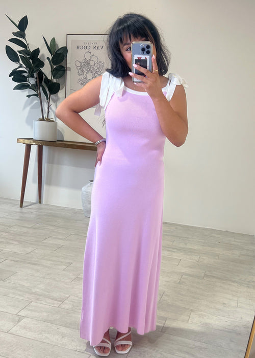 Able Tied Up Maxi Sweater Dress