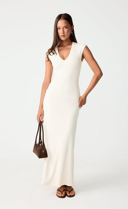 Deka Maxi Dress (Oat)