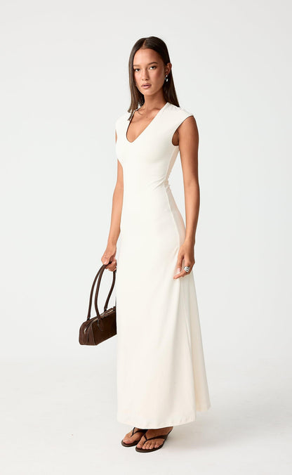 Deka Maxi Dress (Oat)
