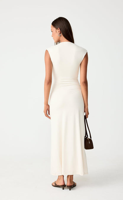 Deka Maxi Dress (Oat)
