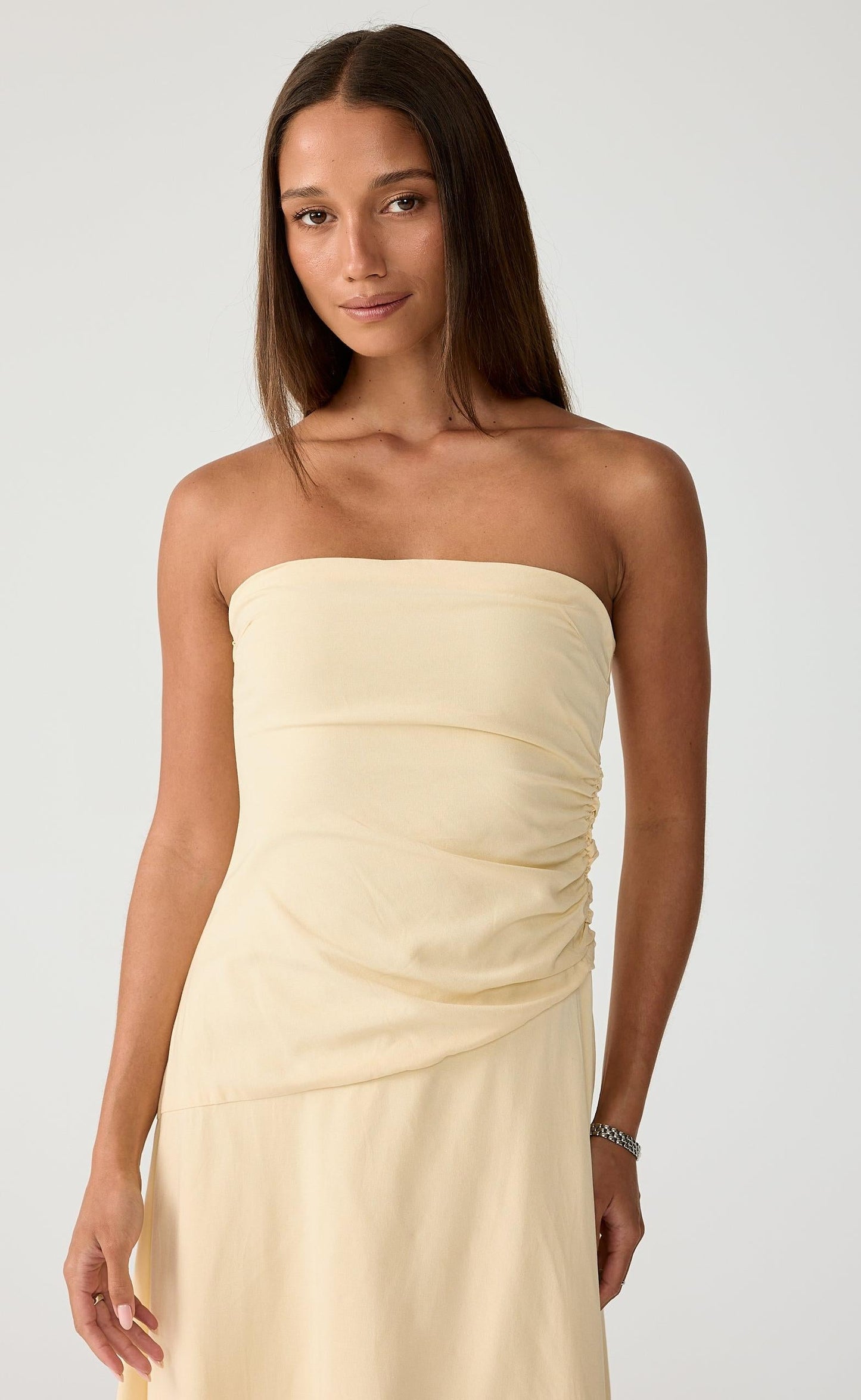 Doria Maxi Dress (Lemon)