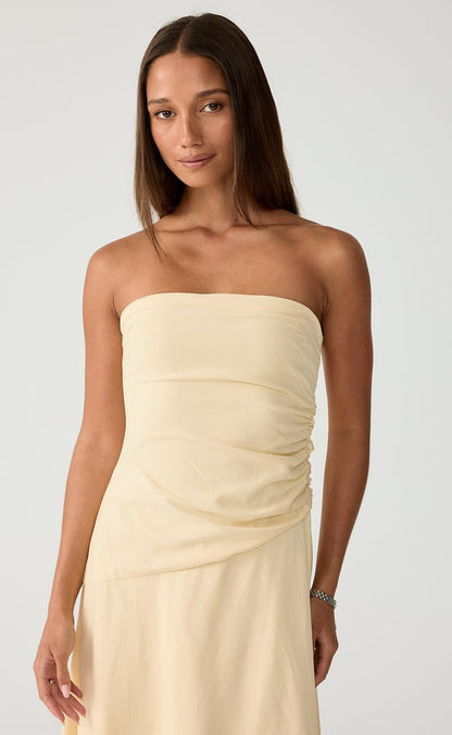 Doria Maxi Dress (Lemon)