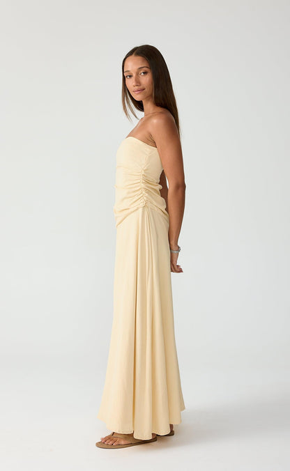 Doria Maxi Dress (Lemon)