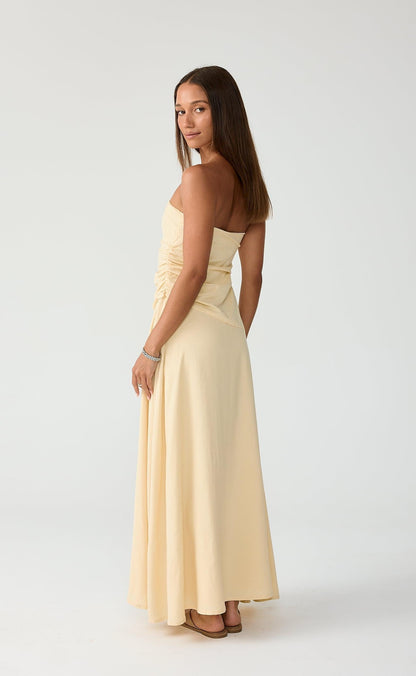 Doria Maxi Dress (Lemon)