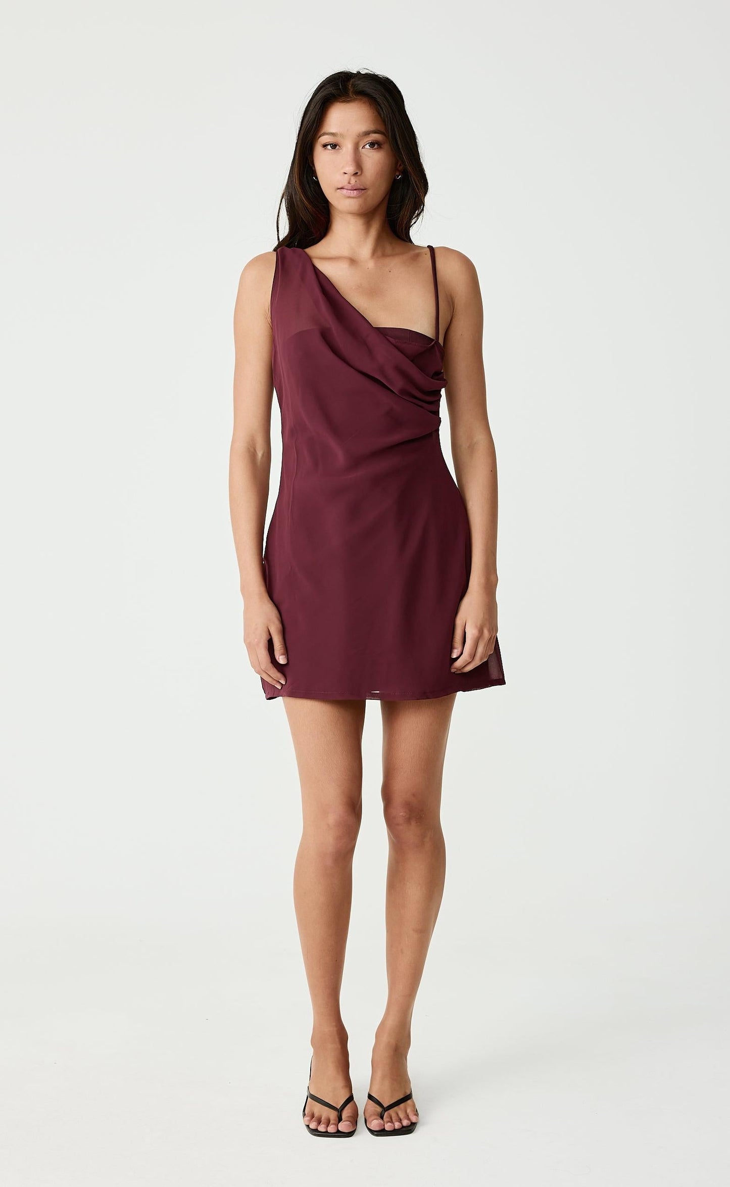 Davina Mini Dress (Berry)