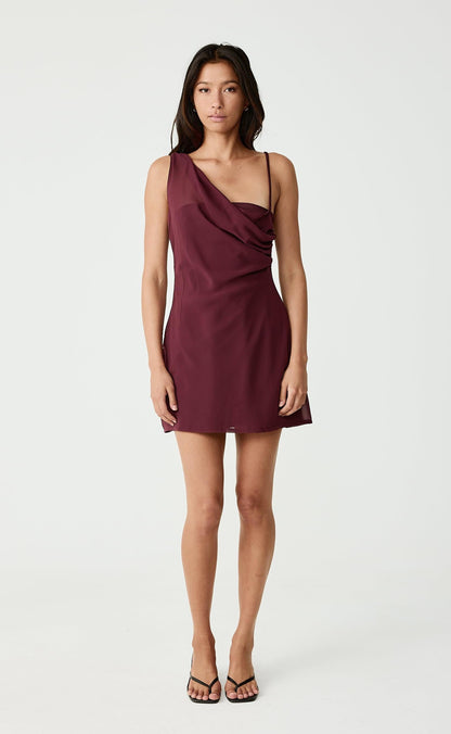 Davina Mini Dress (Berry)