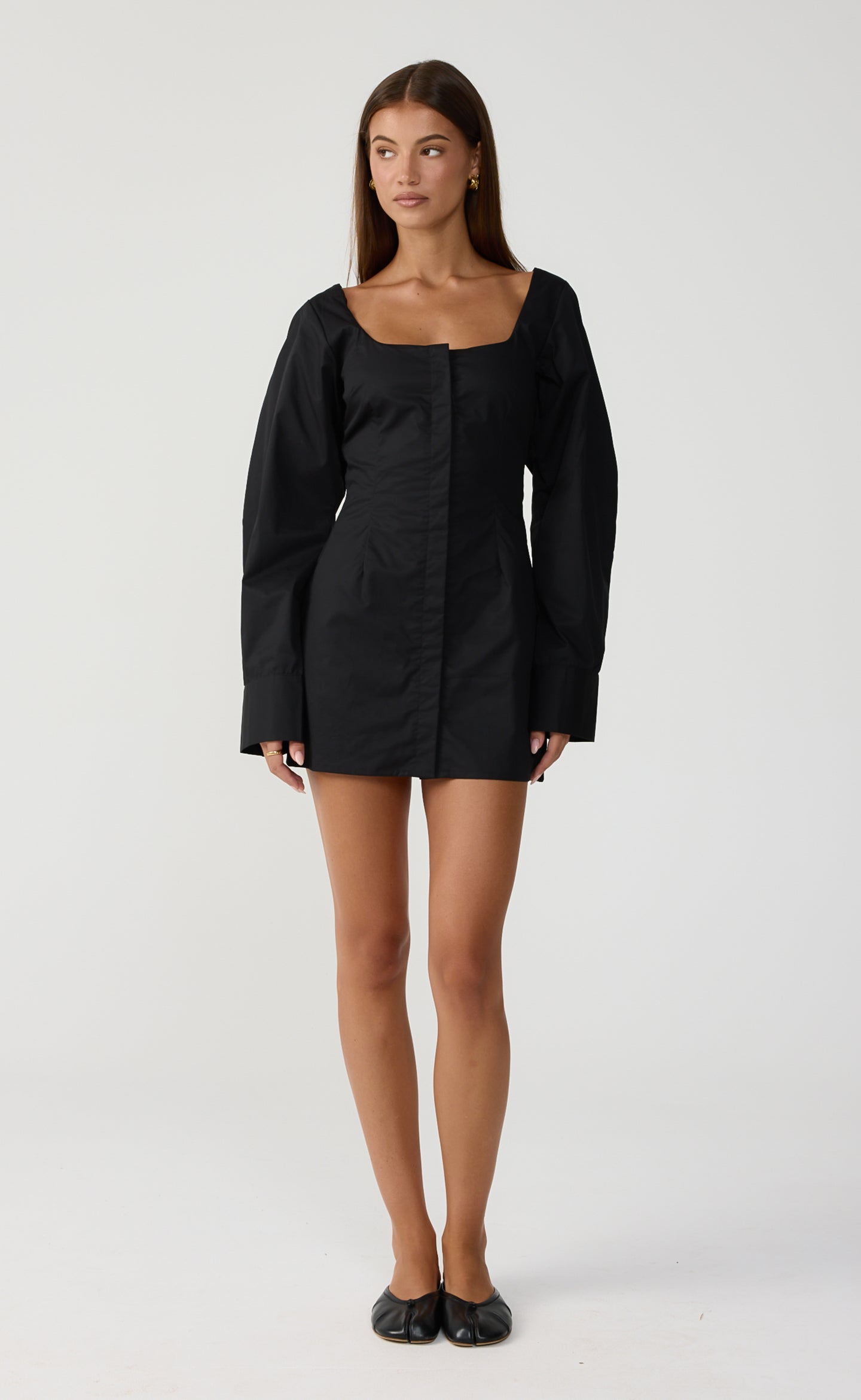 Discussions Mini Dress (Black)