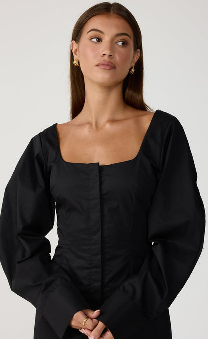 Discussions Mini Dress (Black)