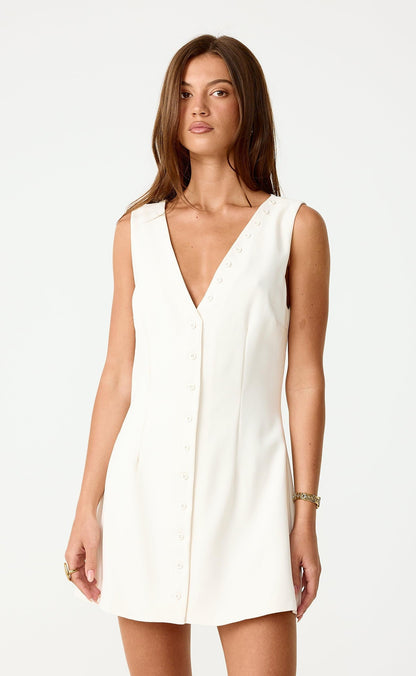 Escape Mini Dress (Oat)