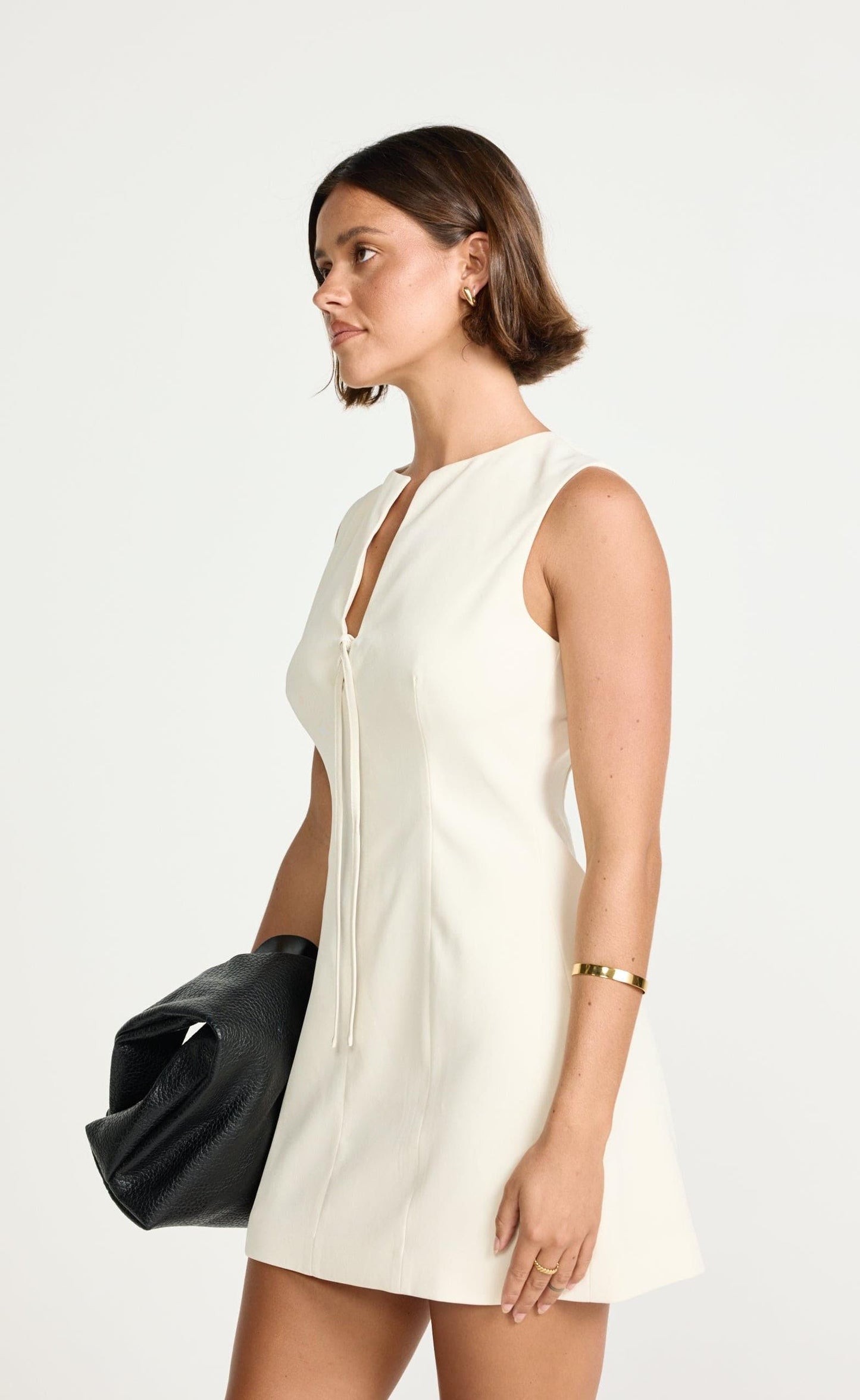 Caisey Mini Dress (Oat)