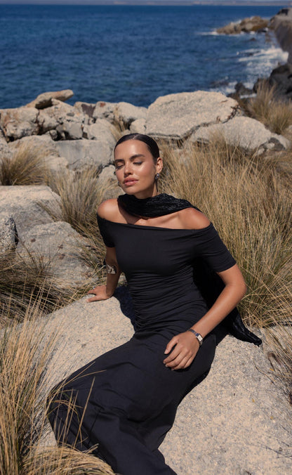 Piper Maxi Dress (Black)