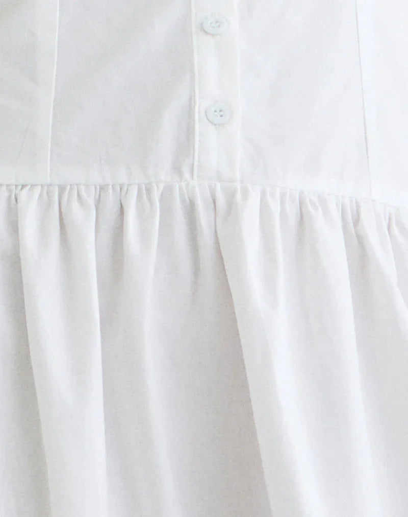 Tamashi Off the Shoulder Maxi Dress in White