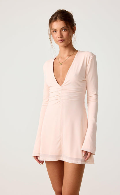 Fateful Mini Dress (Baby Pink)