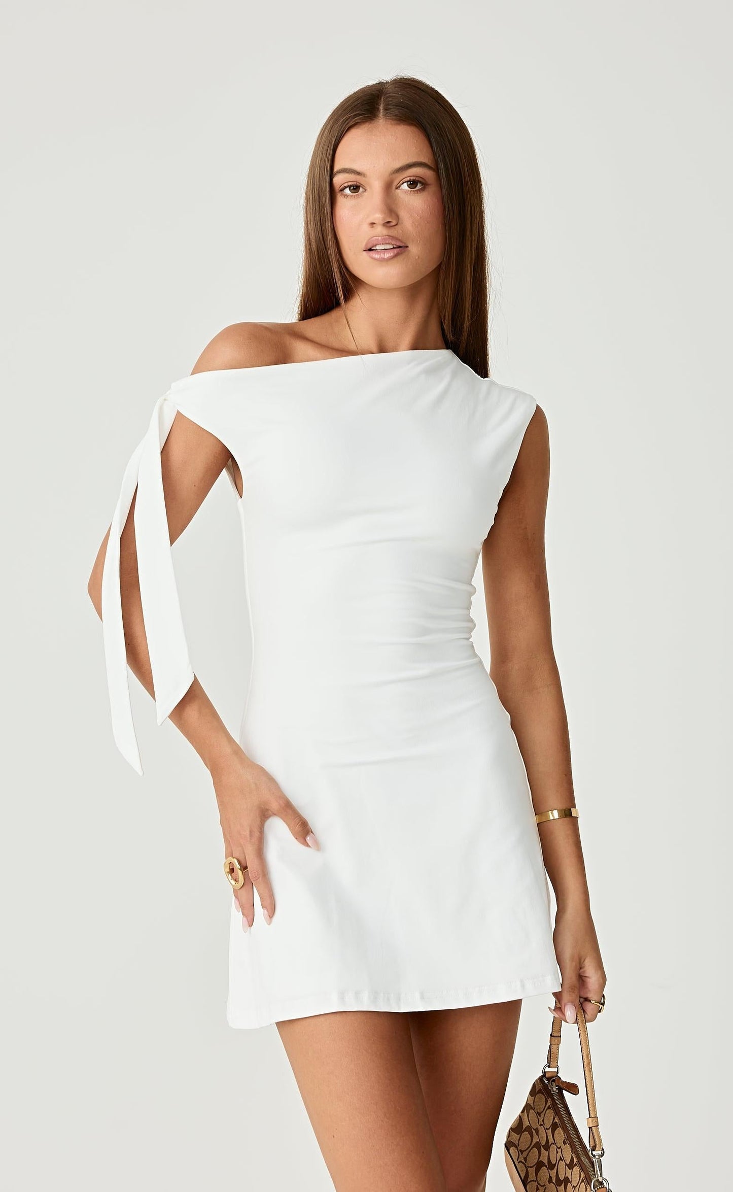 Fletcher Mini Dress (White)