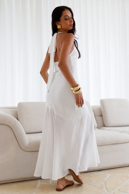 Ivory Dream Maxi Dress White
