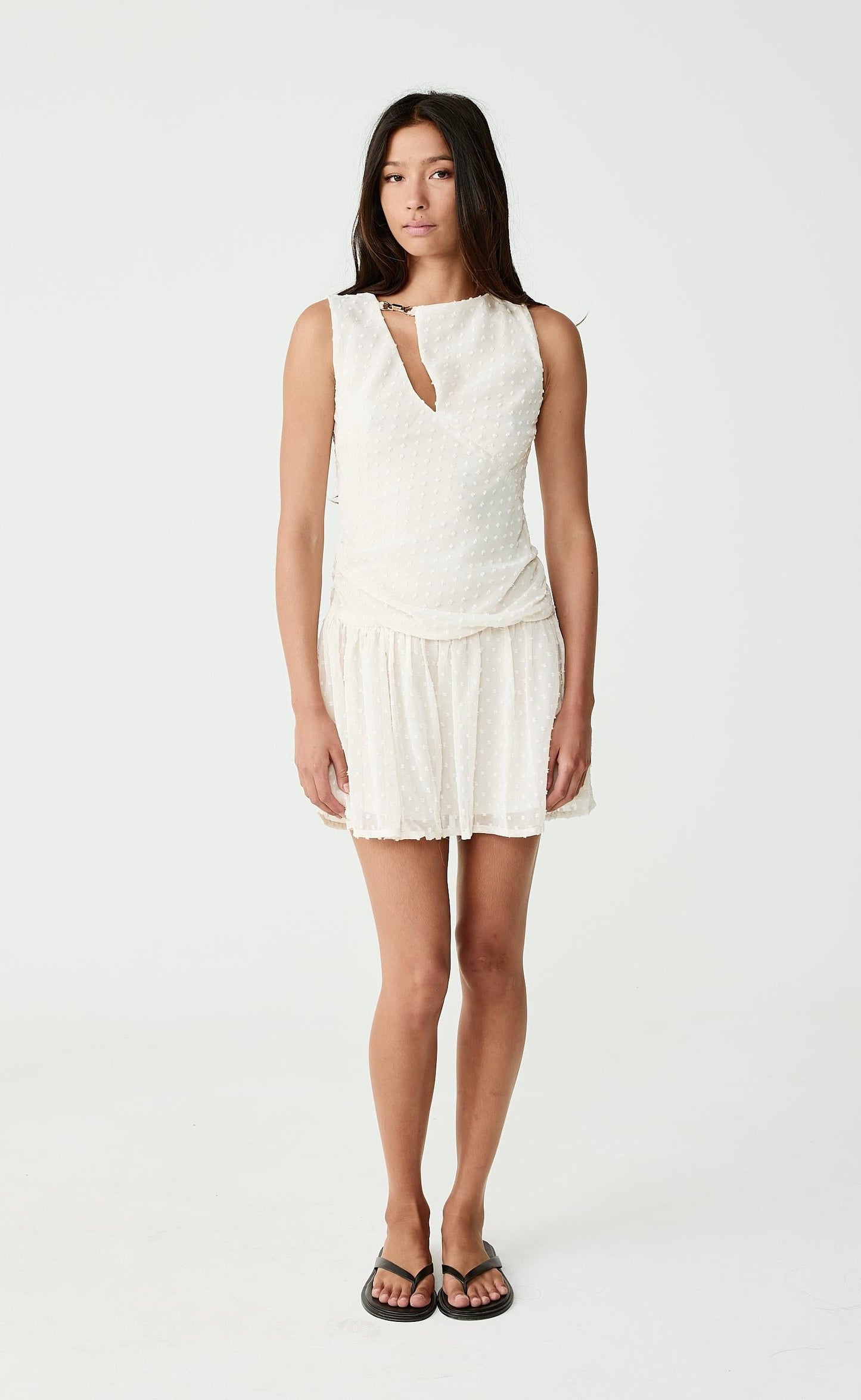 Fia Mini Dress (Cream)