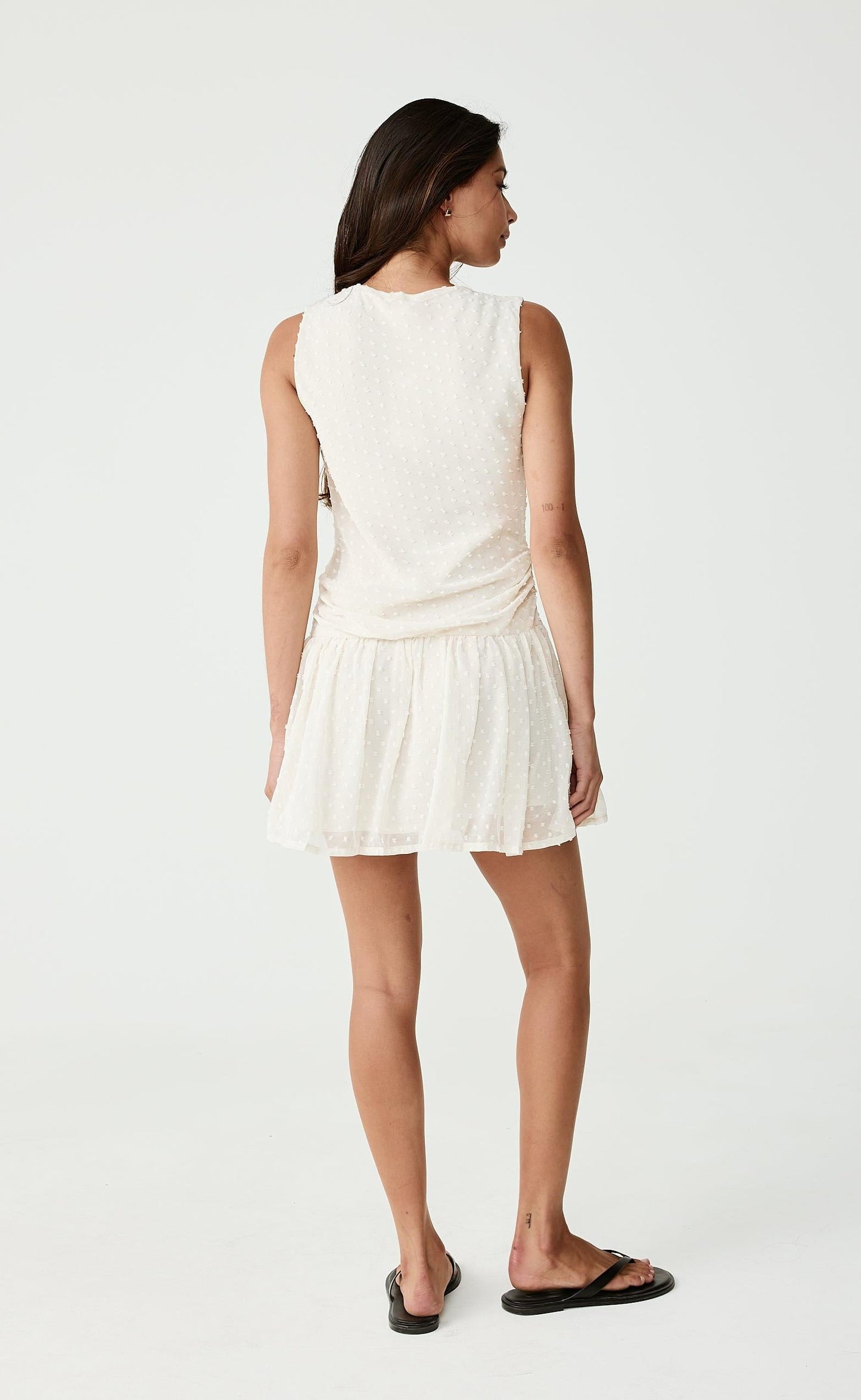 Fia Mini Dress (Cream)