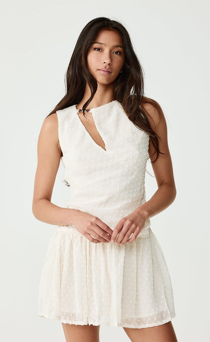 Fia Mini Dress (Cream)